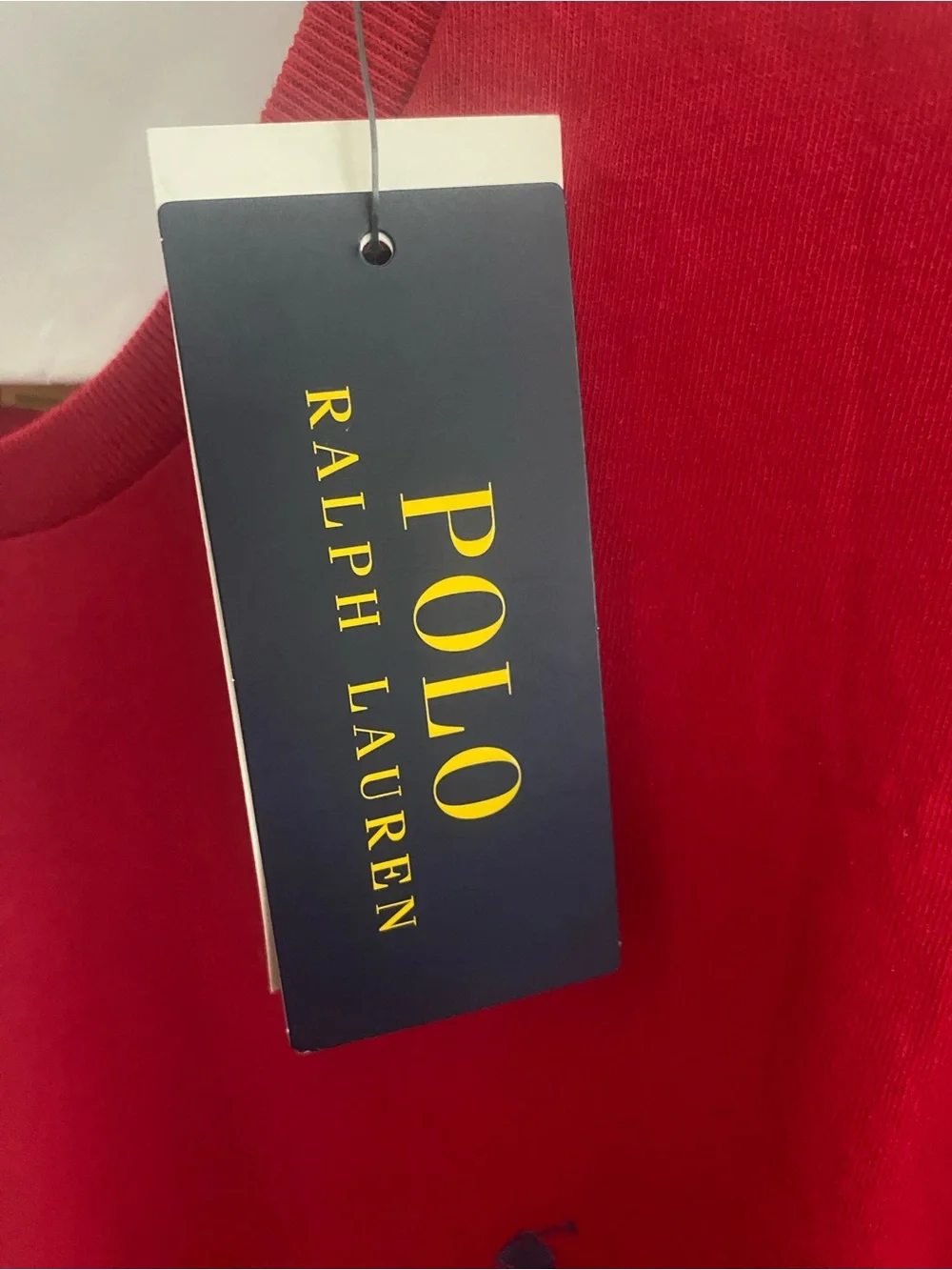 Ralph Lauren Men’s Red Long-Sleeve Crewneck Shirt